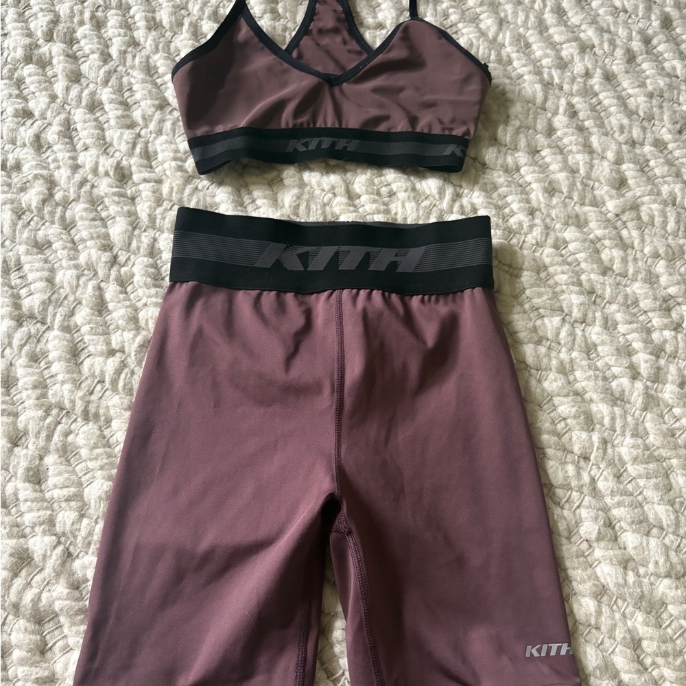 Kith Purple Leggings Athletic Wear